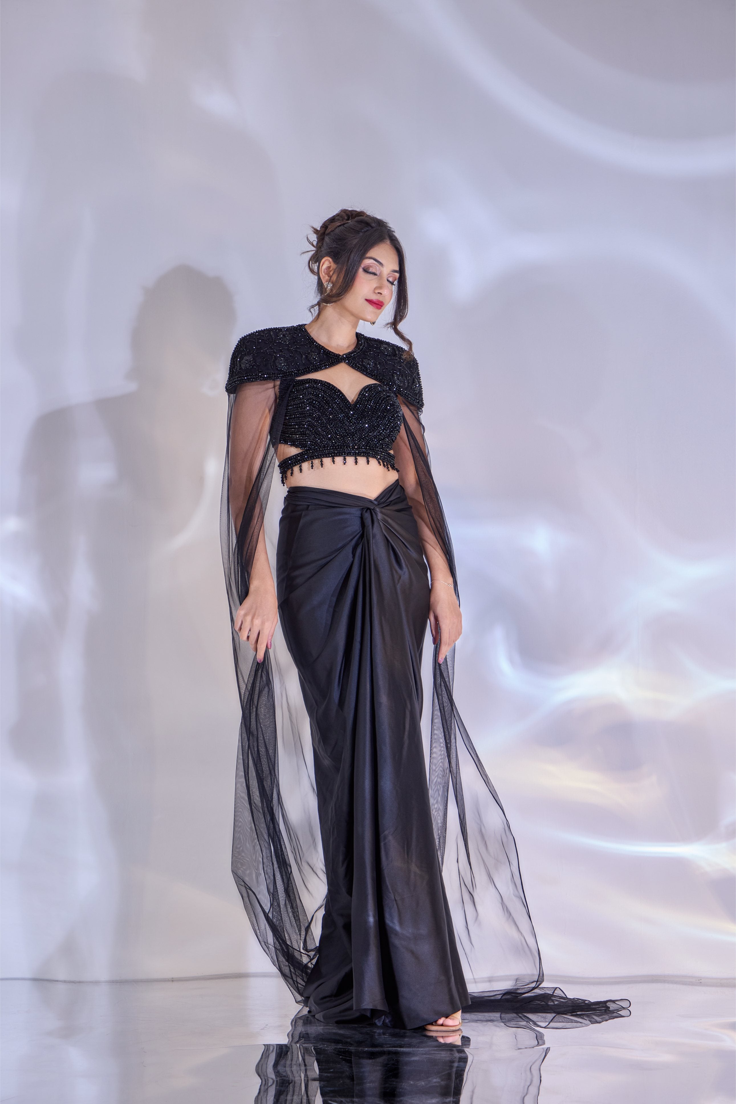 Jeevon Skirt and Cape Set