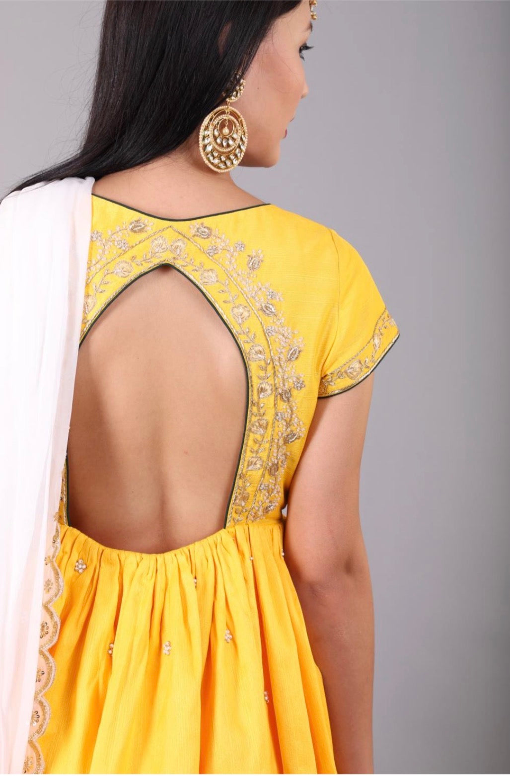 Yana Peplum Sharara Set