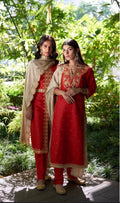 Red Kurta Set