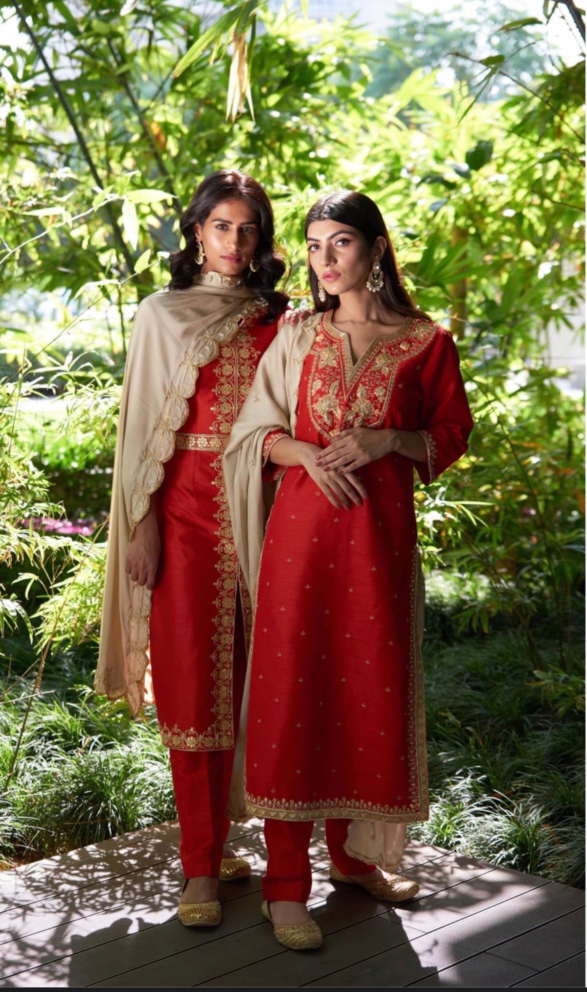 Red Kurta Set