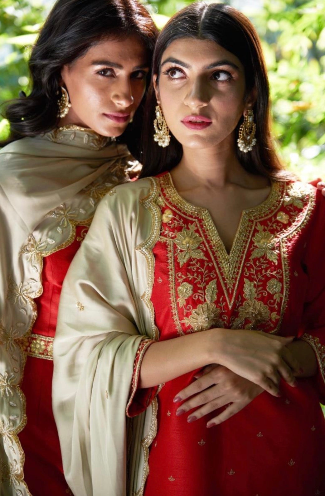 Red Kurta Set