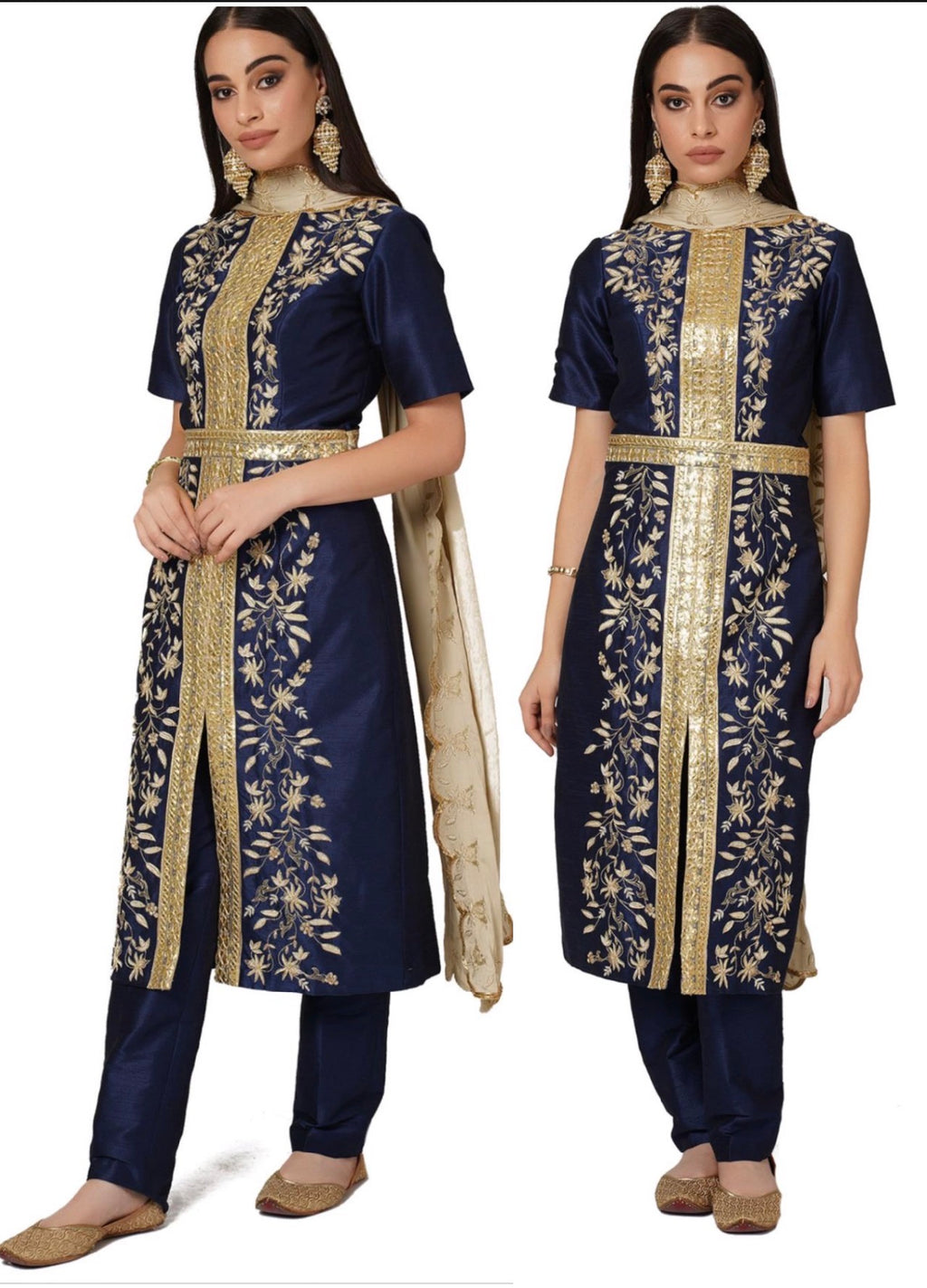 Blue Kurta Wet