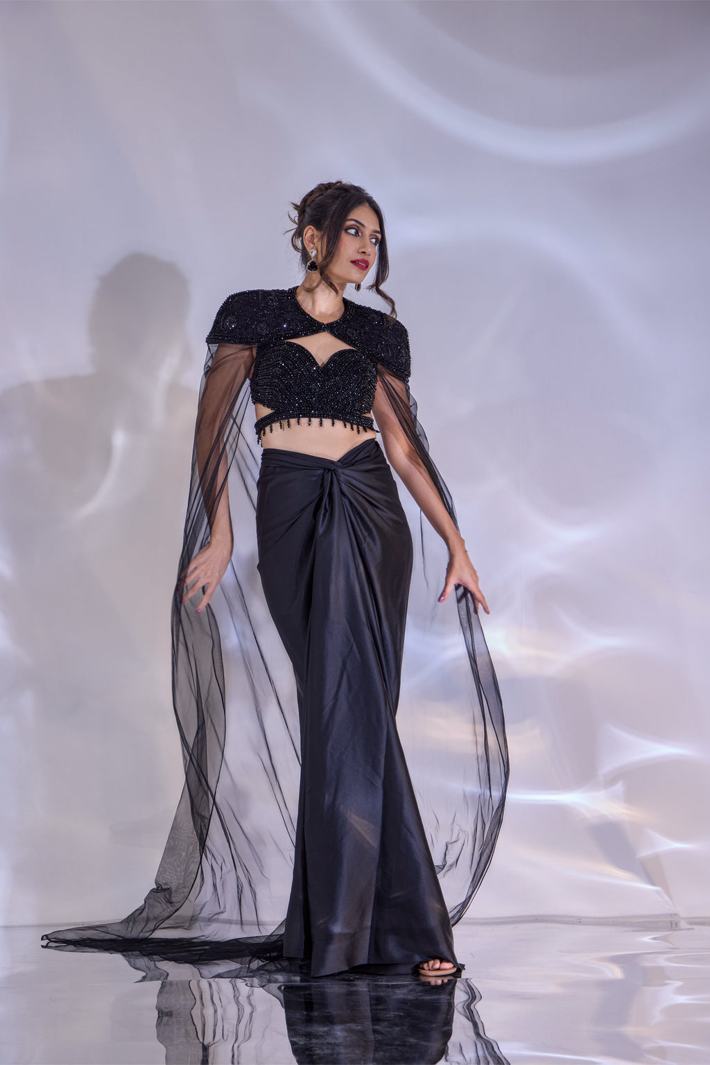 Jeevon Skirt and Cape Set