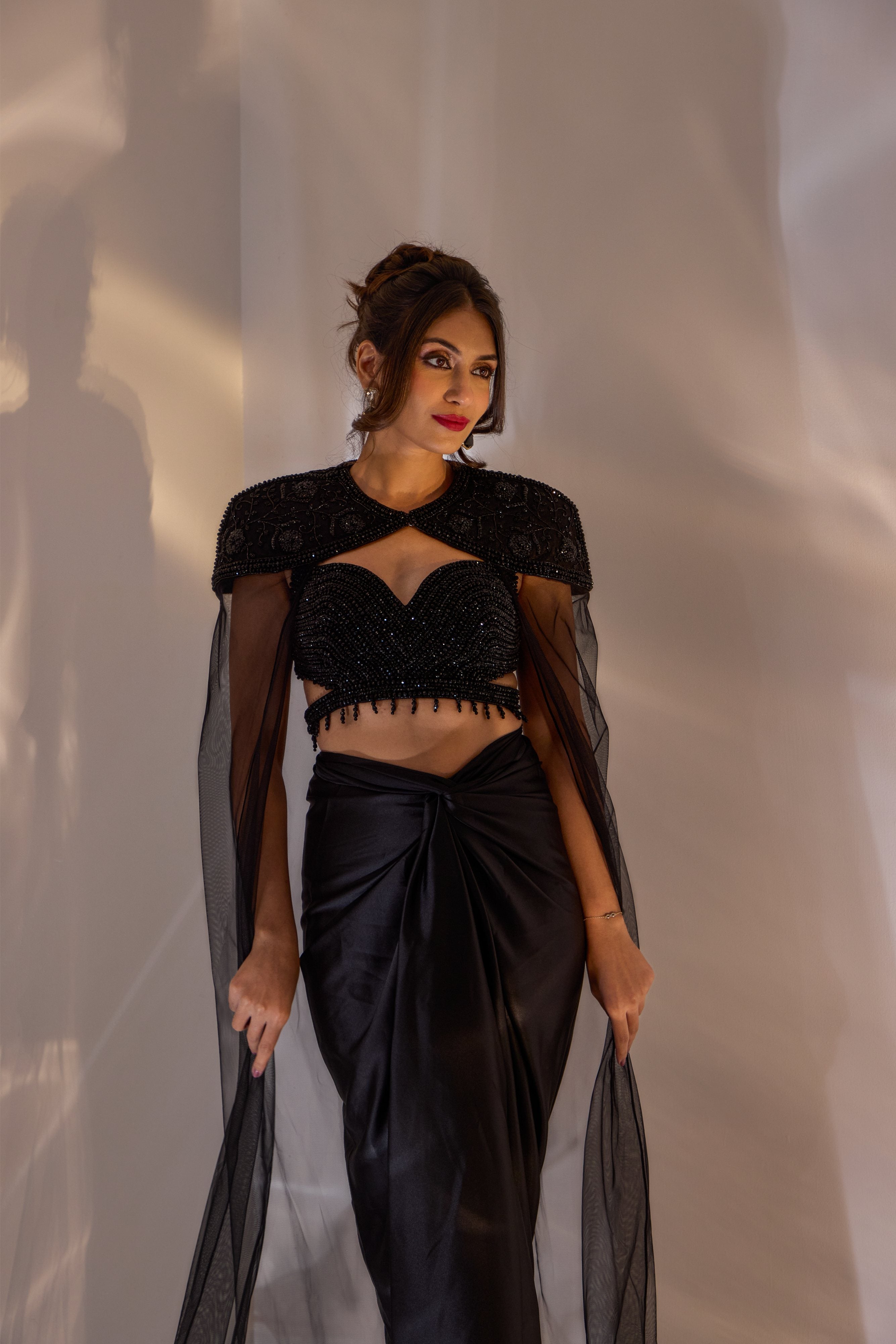 Jeevon Skirt and Cape Set