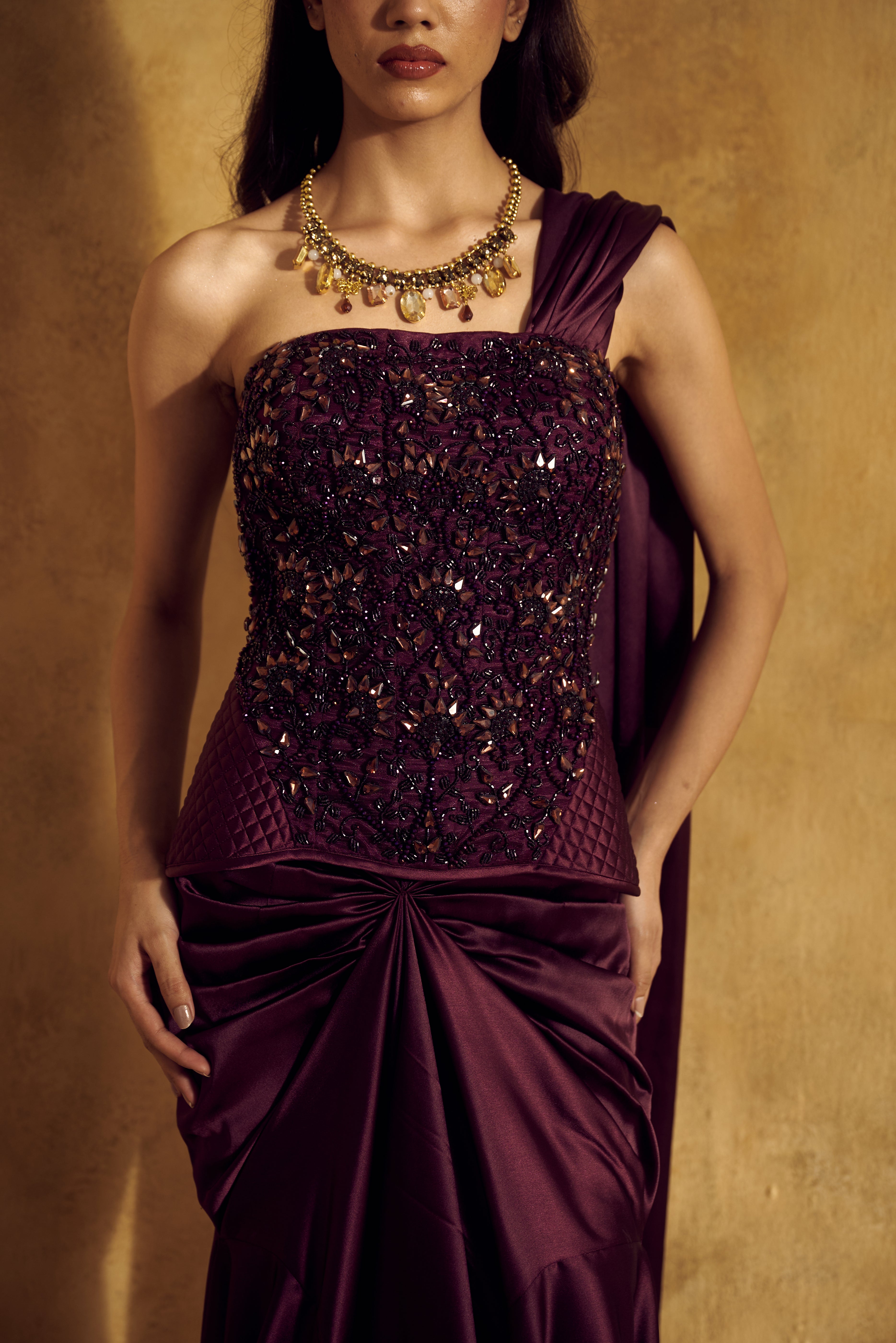 Alisha Corset Saree Set