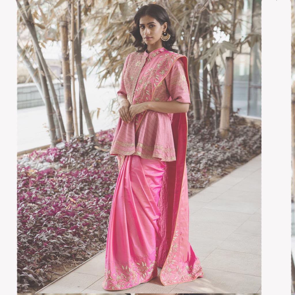 Reena Saree with Jacket