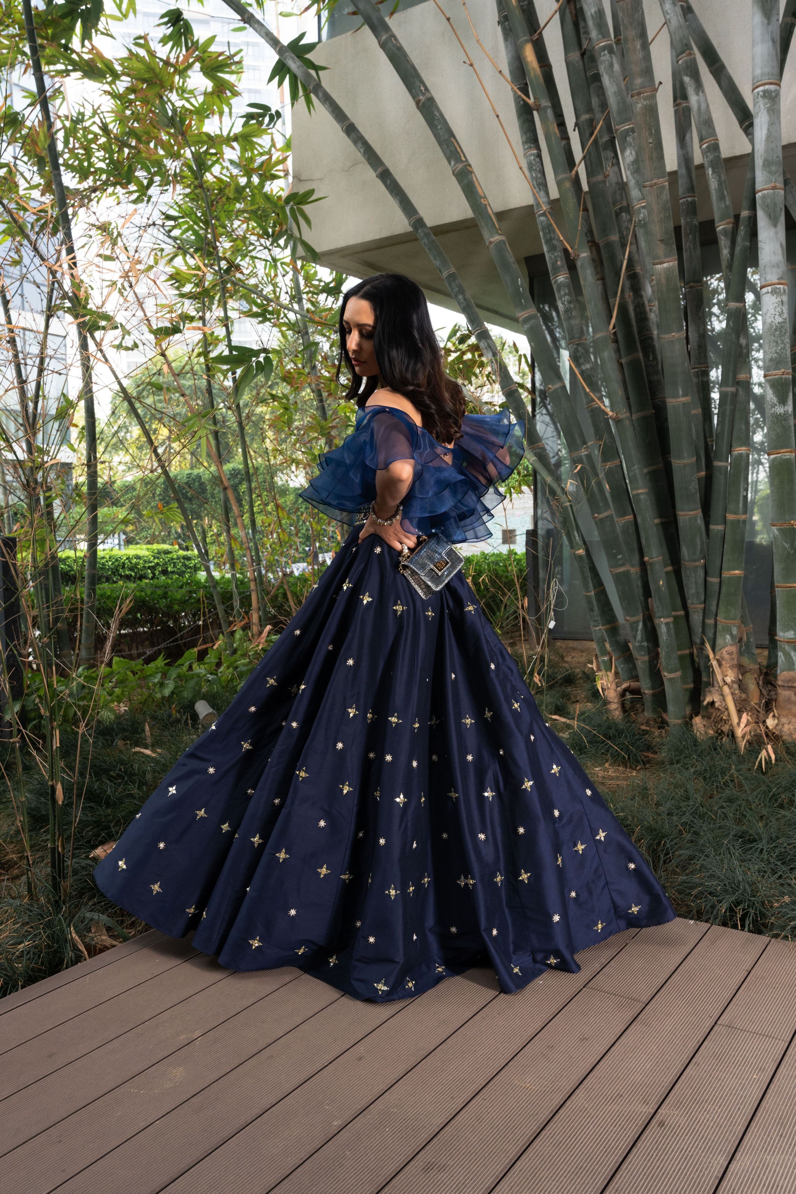 dark blue indian dresses Navy Blue Indian Dress