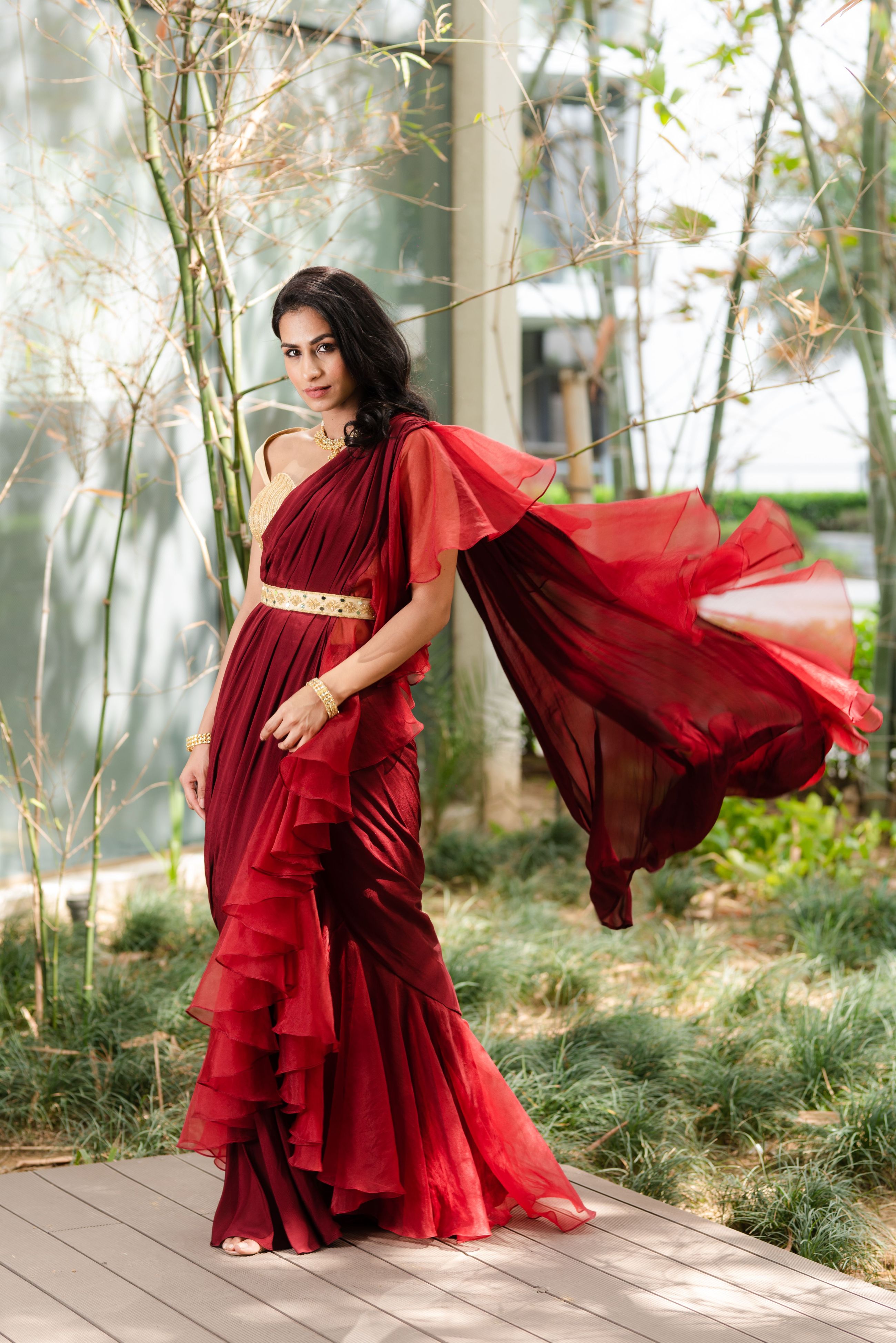 Lara Ruffle Saree