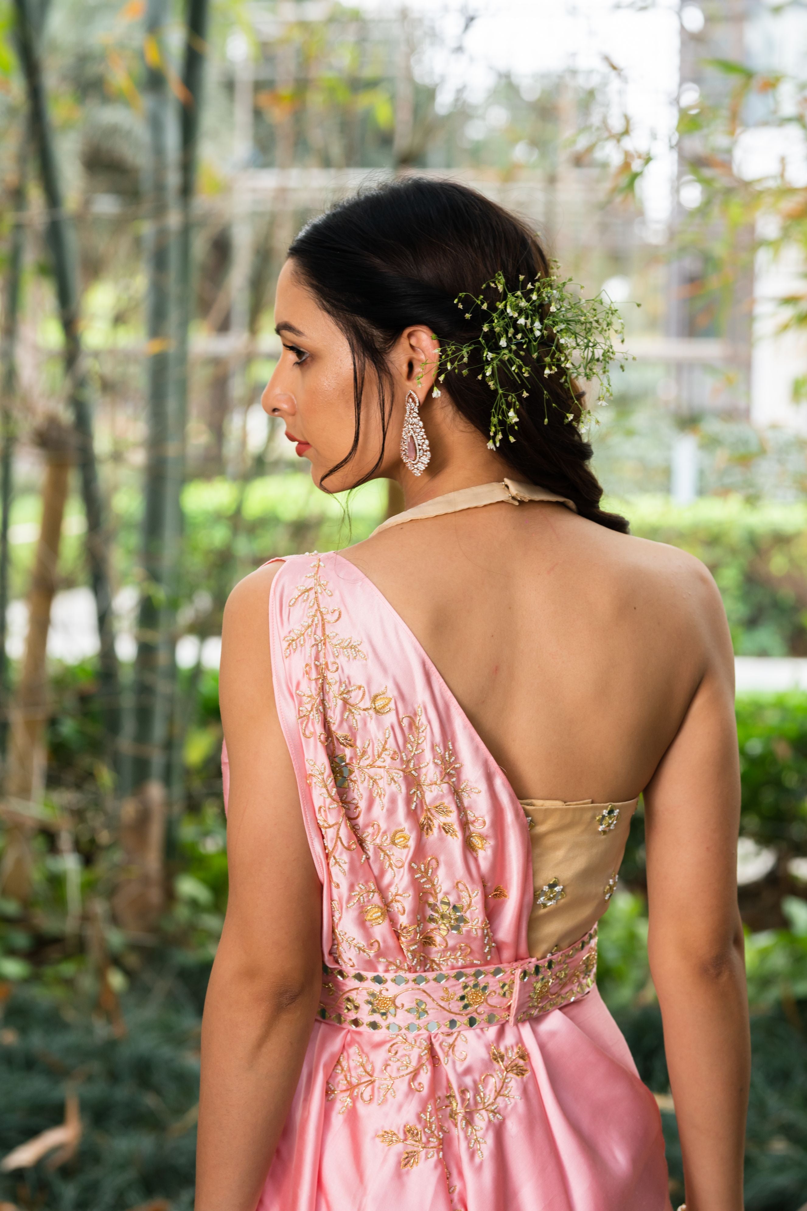 Saanjh Drape Saree with Pants