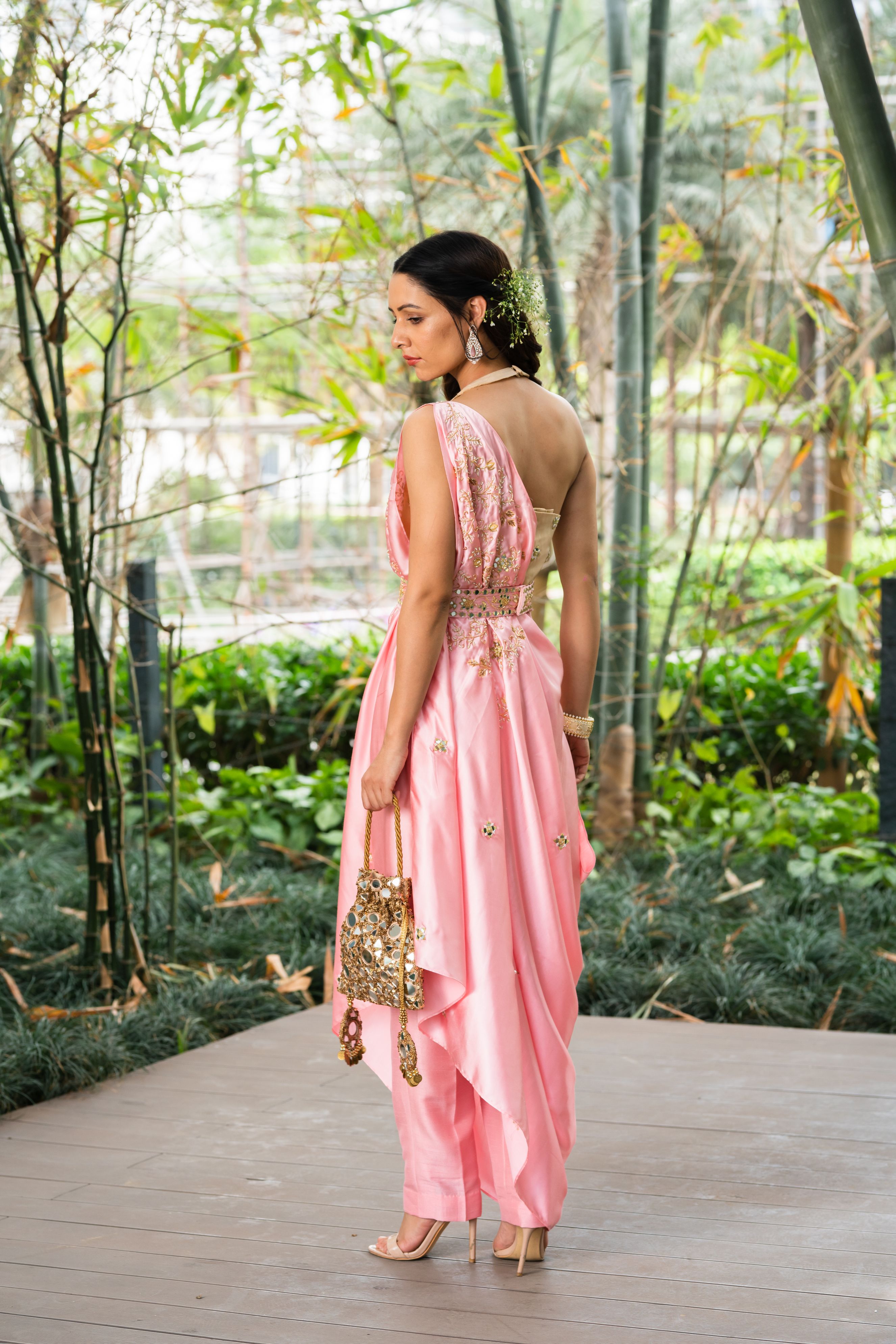 Saanjh Drape Saree with Pants