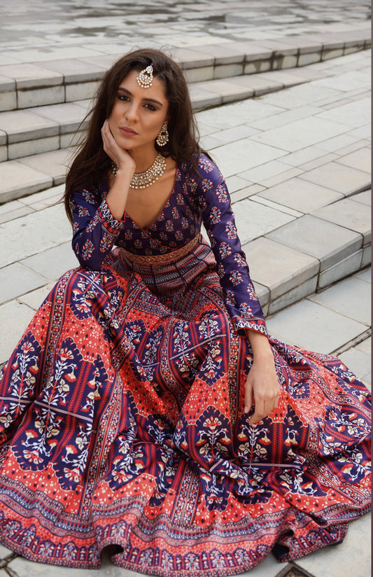Ava Anarkali Set