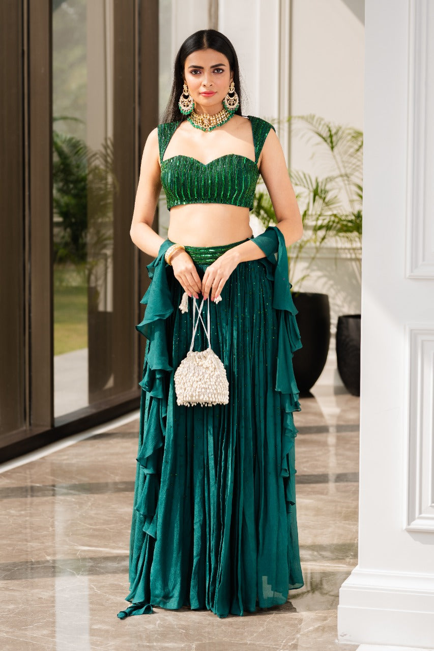 Aksa Lehenga Set