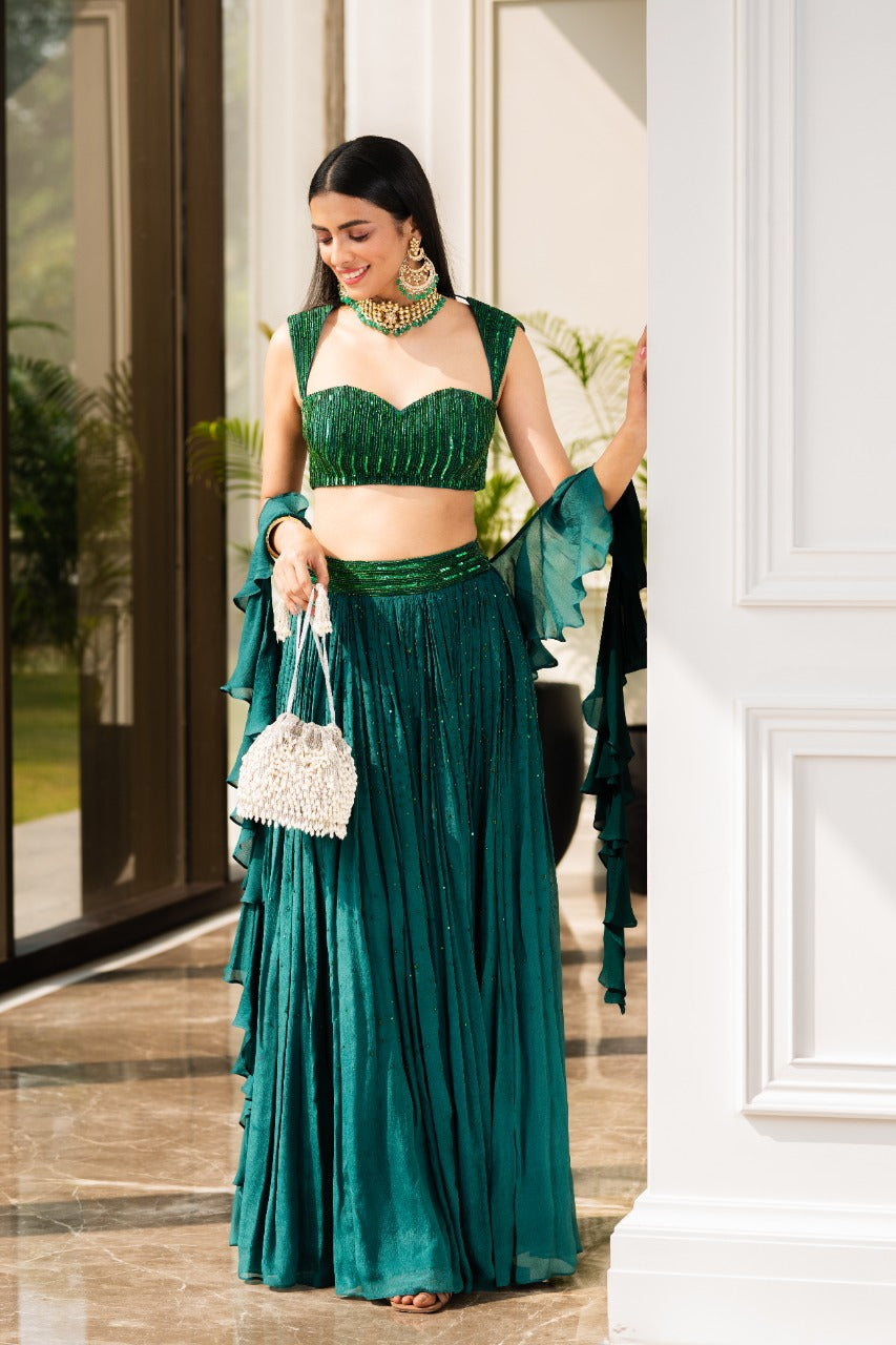 Aksa Lehenga Set
